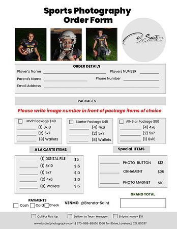 Photography Order form26